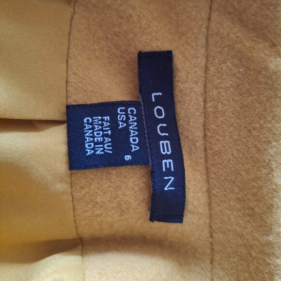LOUBEN Made in Canada Cashmere Wool Open Jacket Size 6 - Picture 3 of 4